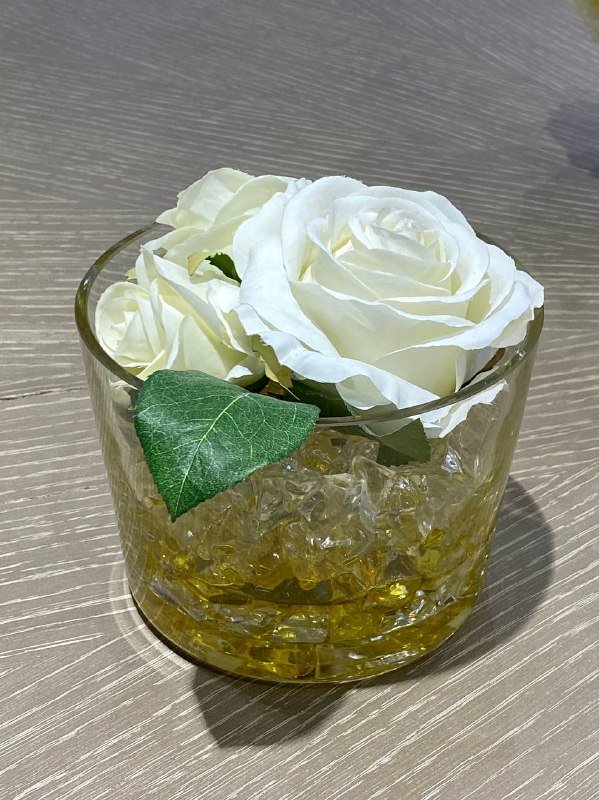 Цветок с вазой VGnewtrend 1140960 Bianco, Белый