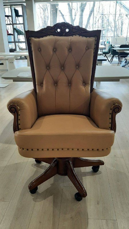Кресло офисное Bellagio BG311 (BG-C74-OC) F06, под тёмный орех медовый