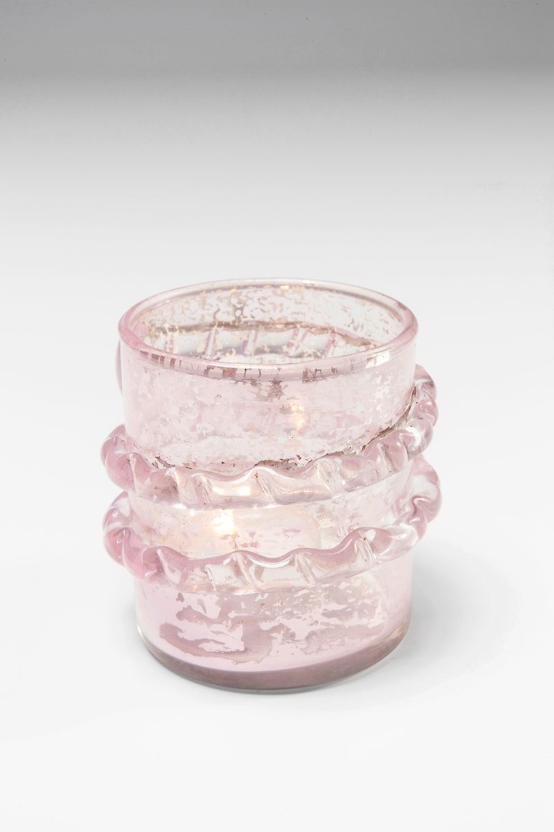 KARE Design Підсвічник La Ola, Pink glass