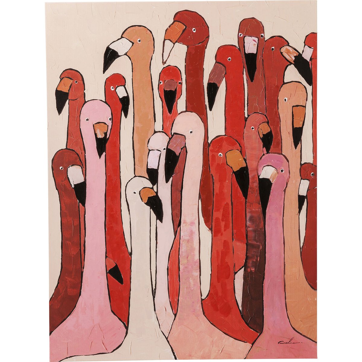 Картина печатная Flamingo Meeting
